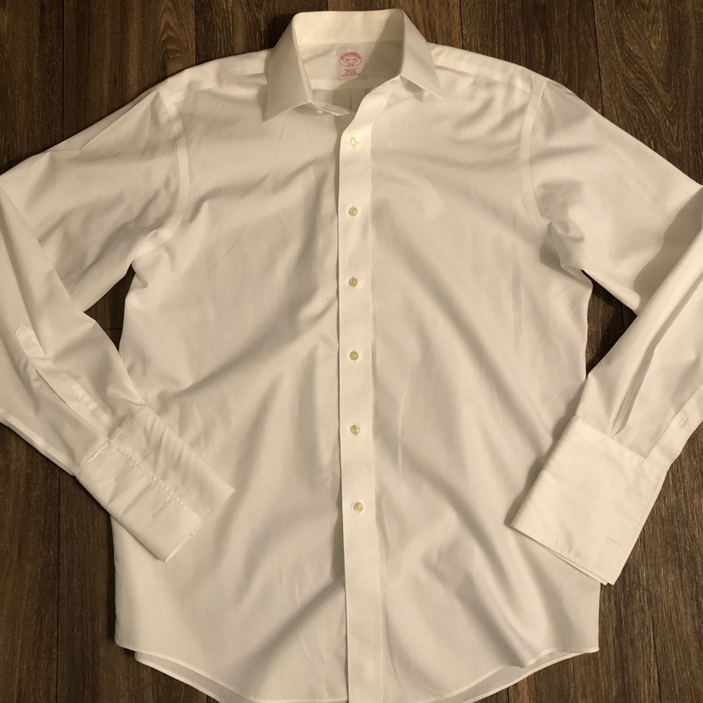 Brooks Brothers White Button Down Dress Shirt